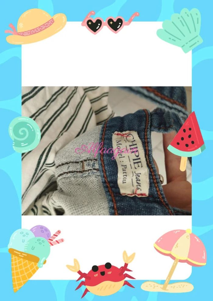 Ensemble salopette chipie t-shirt tao 6ans - photo numéro 9