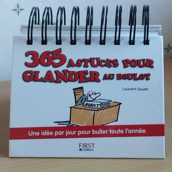 Calendrier à poser 365 astuces pour glander au boulot