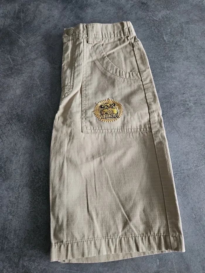 Bermuda cargo garçon - Taille 6 ans (114cm) - Disney Le Roi Lion - Beige feldspath - photo numéro 15