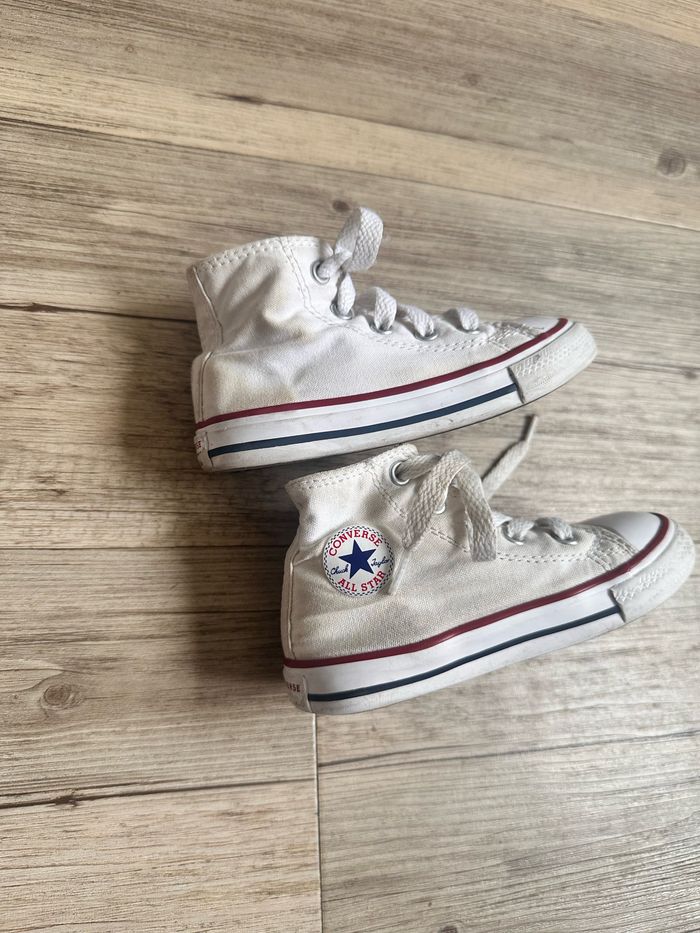 Converse haute blanche taille 23 Converse Beebs by Kiabi
