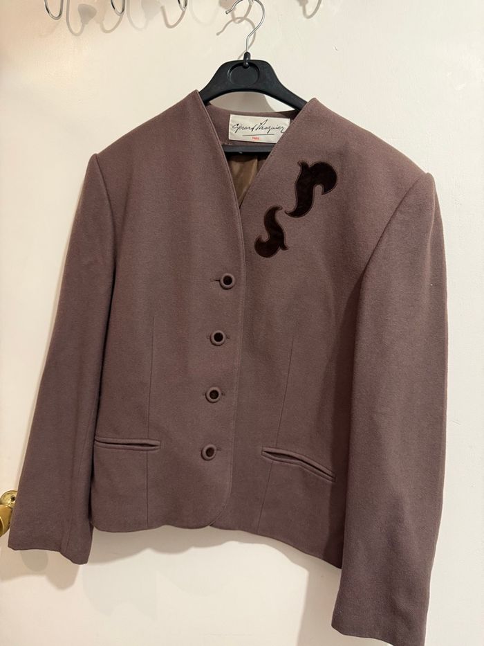 Ensemble tailleur blazer et jupe Gérard Pasquier taille 44 - photo numéro 3