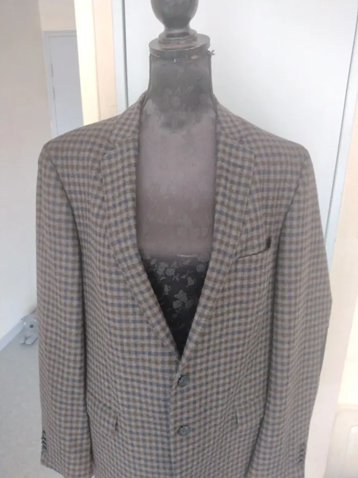 Veste de costume / Blazer vintage en laine – taille 46 - photo numéro 3