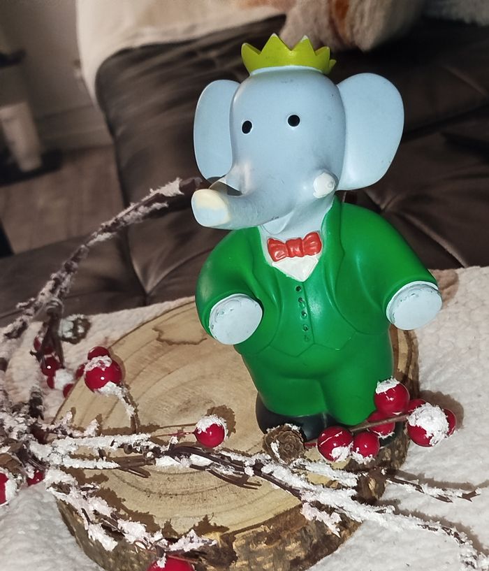 🟢 Vintage Delacoste Figurine Babar