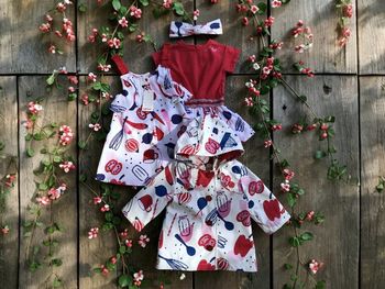 CATIMINI - NEW - LOT 4P BÉBÉ FILLE MÊME THEME MOTIF FANTAISIE & TONS LUMINEUX 6M