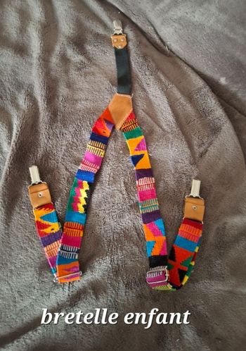 Bretelles multicolores