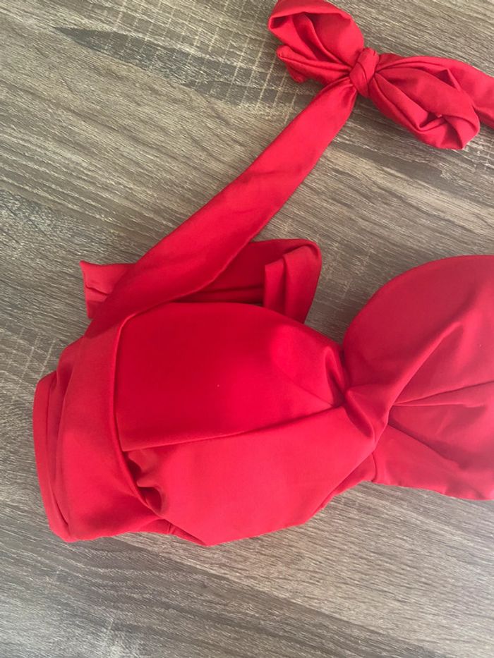 Haut maillot de bain rouge - photo numéro 4