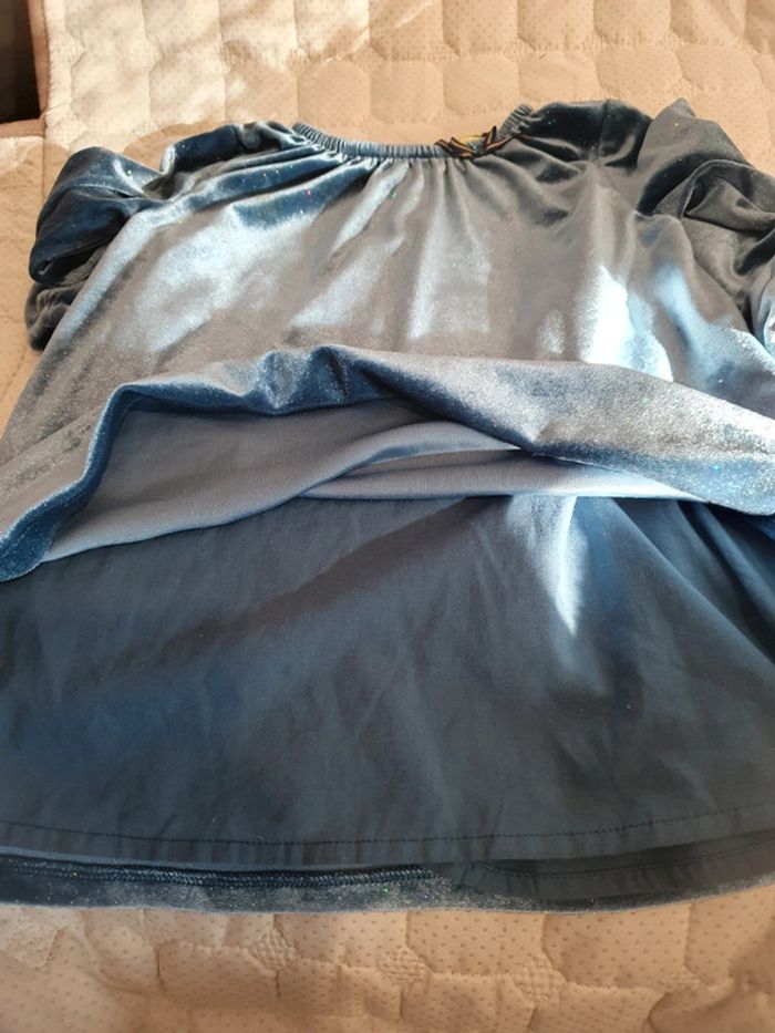 Robe de fête velours bleu Tape à l œil 18 mois - photo numéro 3