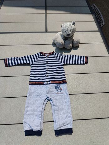 Combinaison garçon 3 pommes 6-9 mois