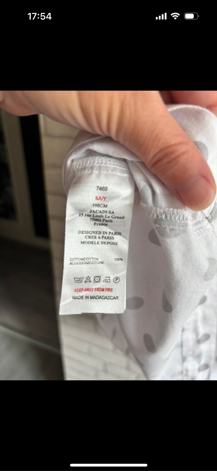 Chemise de nuit Jacadi taille 6 ans - photo numéro 4