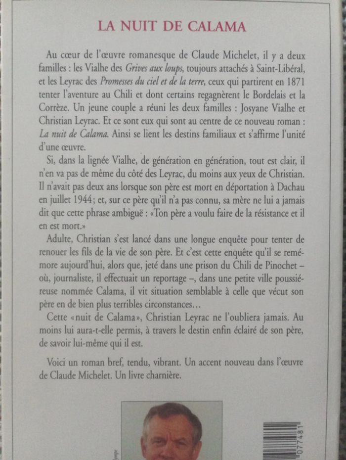 Claude Michelet - La nuit du Calama - photo numéro 3
