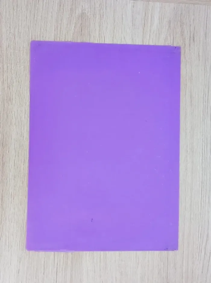 Lot 4 protège-cahier bleu violet jaune rouge - A4 - photo numéro 6