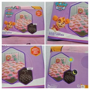 Parure paw patrol lumineuse 140x200cm