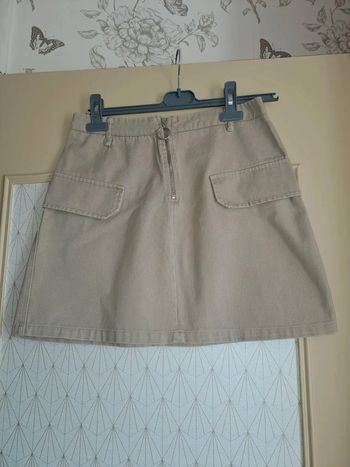 Superbe jupe femme trapèze kaki comme neuve Jennyfer 36