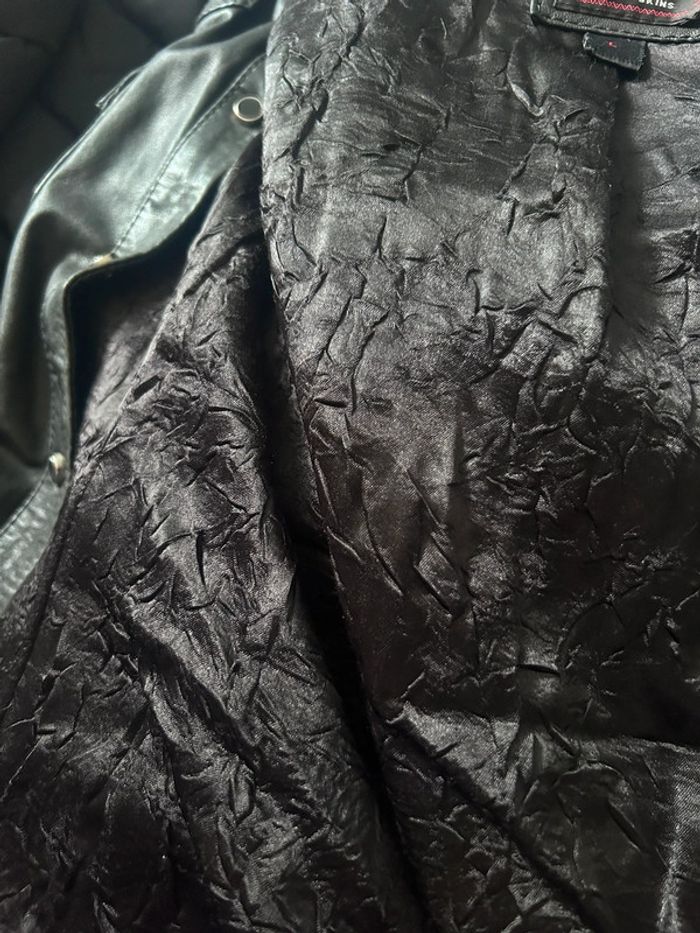 Veste en cuir de motard femme – Redskins Taille L | Cuir véritable | Très bon état - photo numéro 10