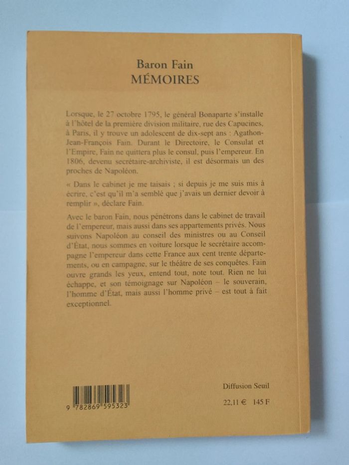 Baron Fain - Mémoires - photo numéro 2
