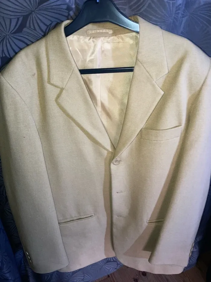 Veste costume jaune moutarde - photo numéro 2