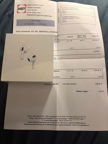 AirPods 3 neuf 