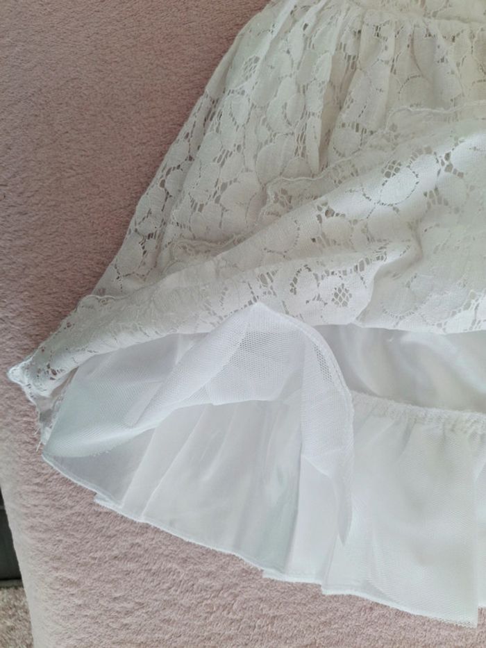 Jupe Marèse 6 ans en dentelle blanche forme tutu - photo numéro 6