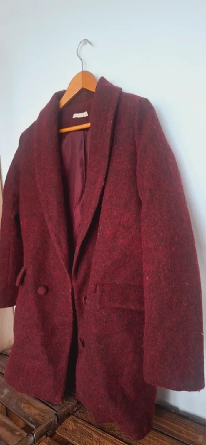 Manteau mi-long en laine Lili & Lala – bon état - photo numéro 4