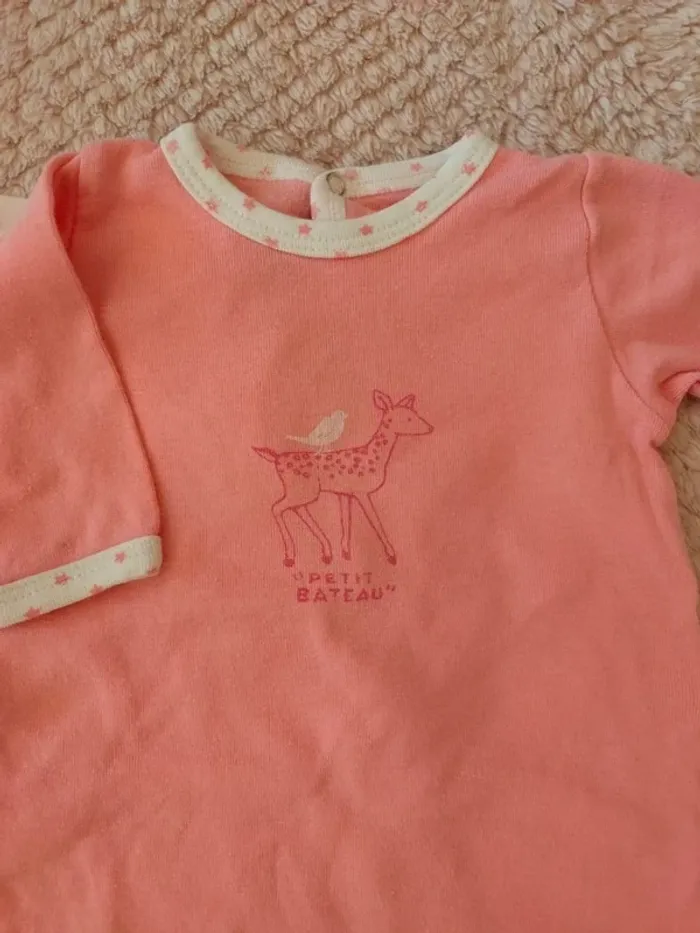 Pyjama Petit Bateau naissance 50 cm - photo numéro 4