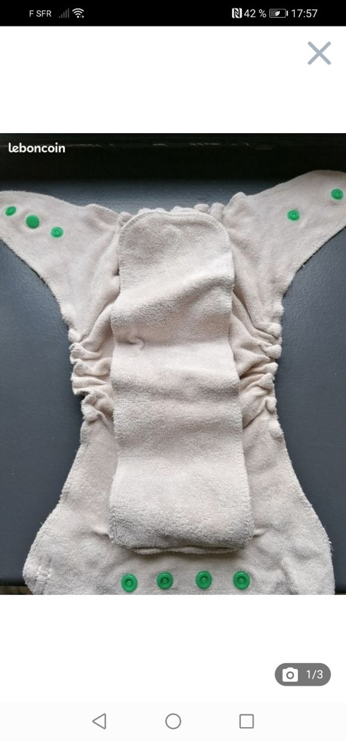 Lot de 5couches lavables françaises évolutives