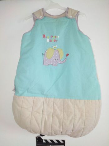 Gigoteuse, turbulette mixte naissance à 6 mois, 60 cm garçon,  beige, bleu ciel Tog  2 hiver