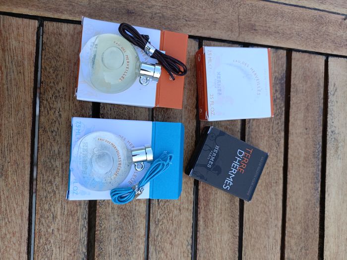 LOT DE 4 MINIATURES HERMES TROIS DE 7,5ML ET UNE DE 5ML - photo numéro 3