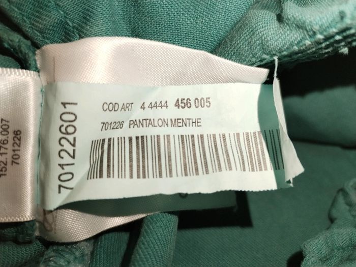 Pantalon jean vert menthe - coupe slim 5 Ans - photo numéro 14