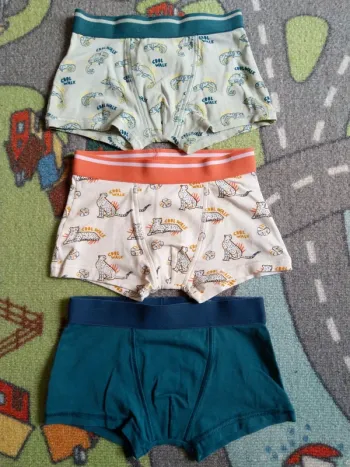 Lot boxers Kiabi 6 ans, taille 114-119