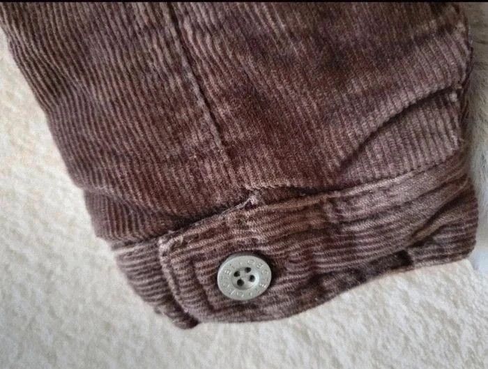 Manteau à capuche marron en velours Obaïbi 12 mois - photo numéro 4