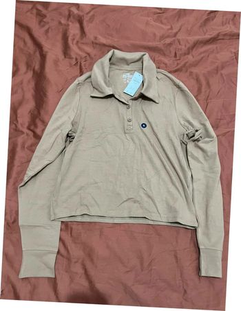 Jolie Polo Camel à manches longues Neuf Taille XL