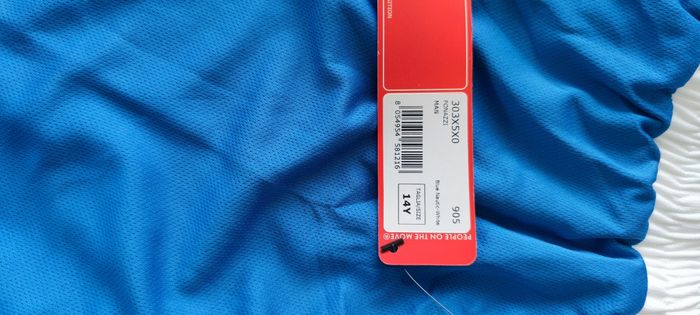 Short pour garçon marque kappa taille 14 ans couleur bleu et blanc - photo numéro 4