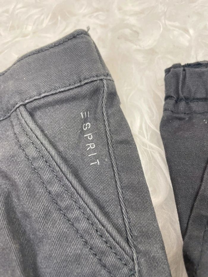 Lot de 2 pantalons gris garçon 6 mois - photo numéro 3
