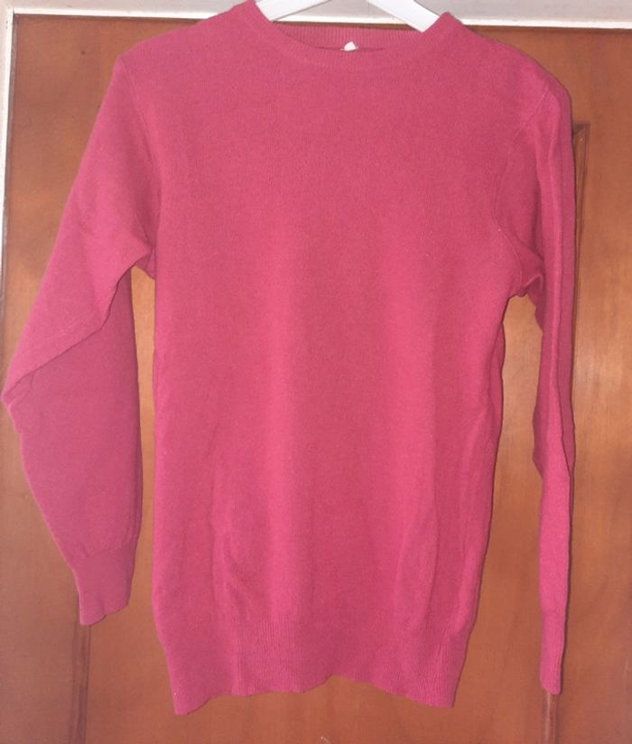 Lot de 2 pulls de qualité violet et fushia - soie-chemire-laine - photo numéro 4