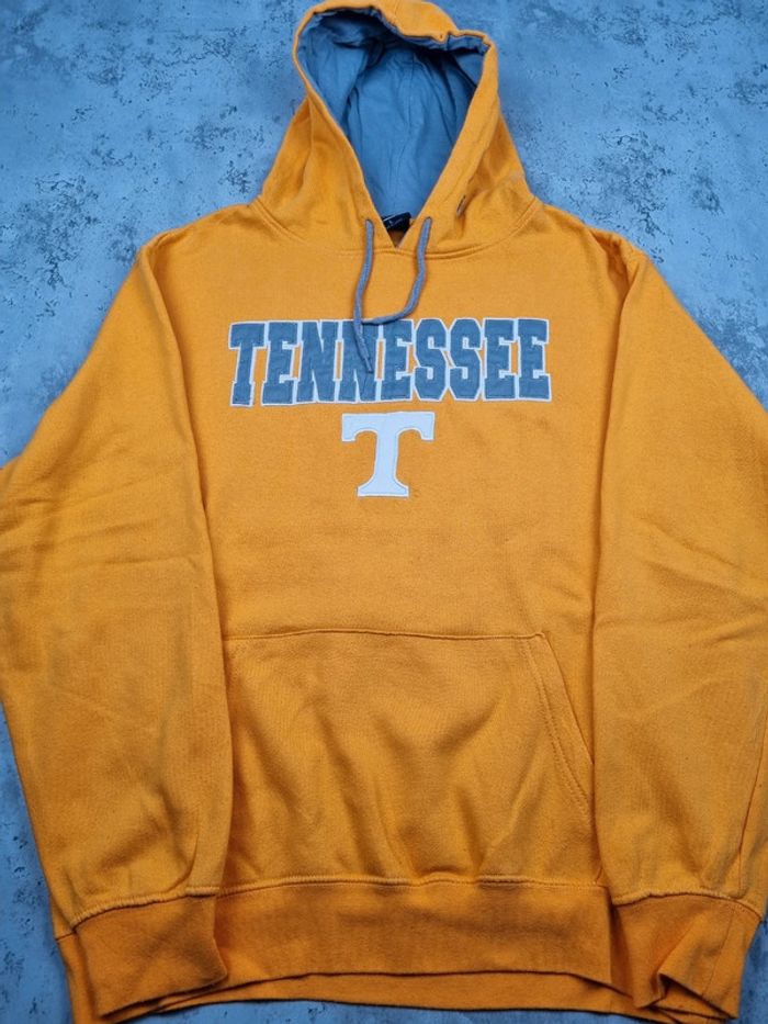 Pull capuche universitaire orange Tennessee Taille L - photo numéro 3