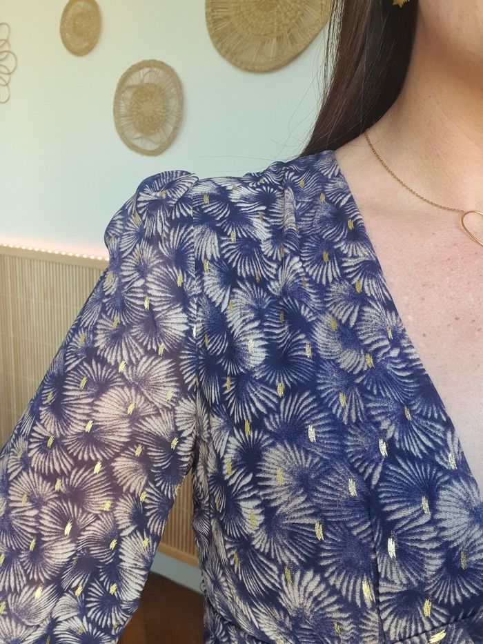 Robe longue Manille bleu marine Taille L - photo numéro 4