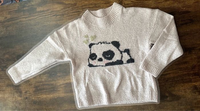 Petit pull panda 4 ans
