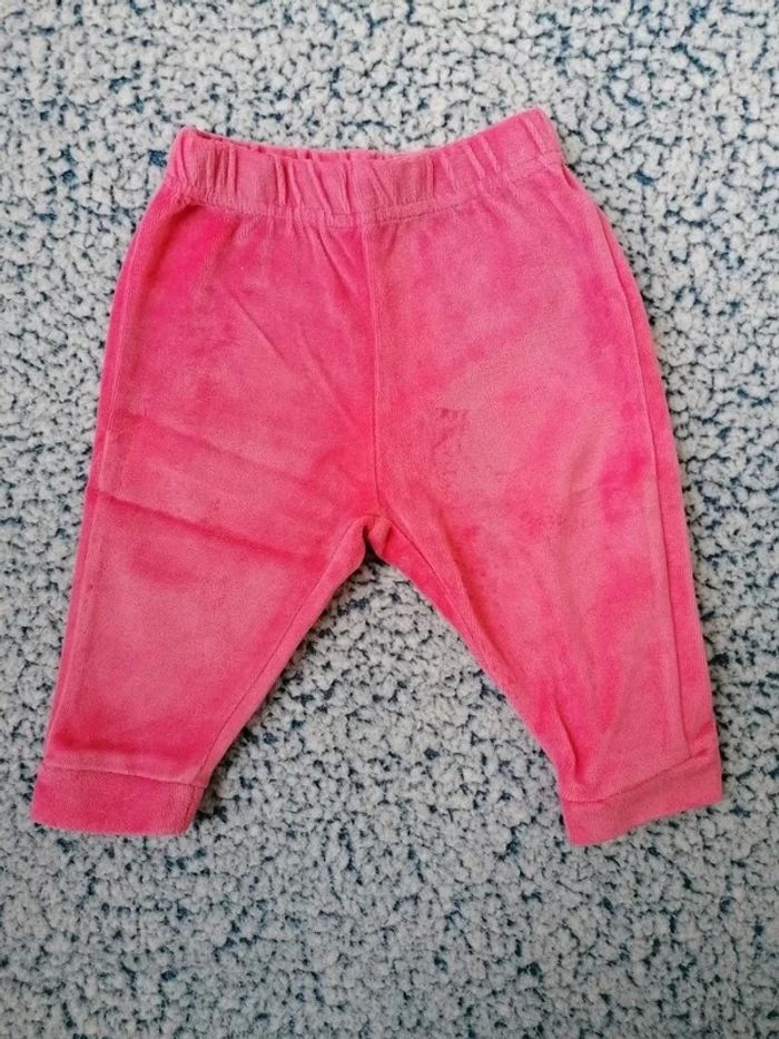Pantalon jogging velour fille taille 6 mois - photo numéro 4