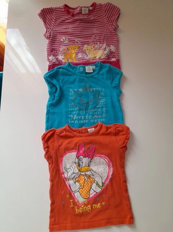Lot de 3 t shirts manches courtes