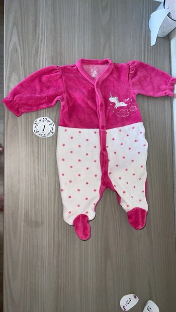 Pyjama bébé fille, 1  mois