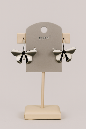 Boucle d'oreille neuf de marque Ikita, en acier inoxydable.
