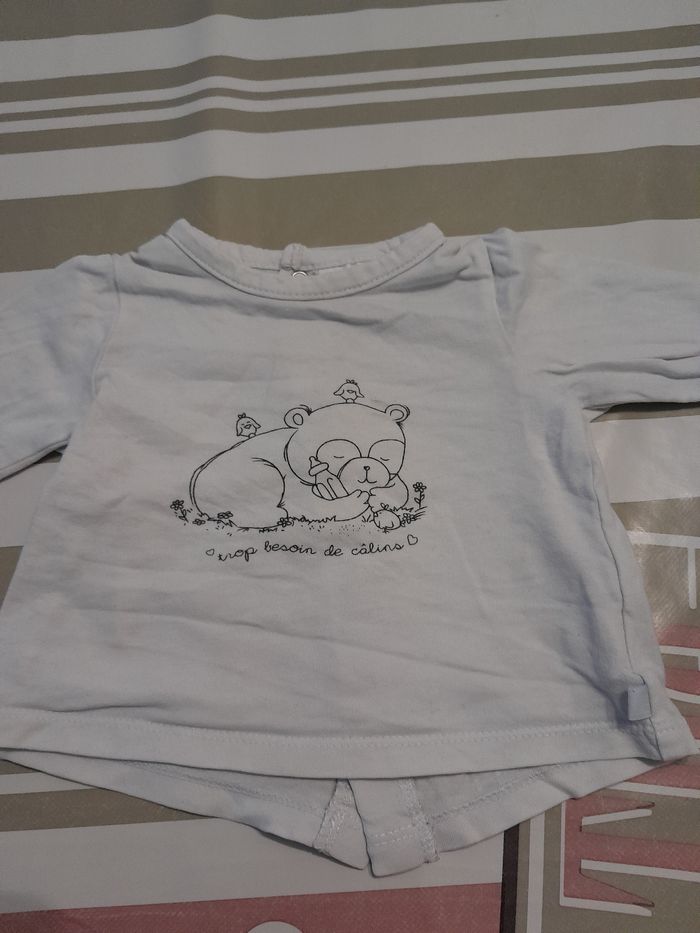 Tee-shirt manches longues bébé garçon Taille 1mois