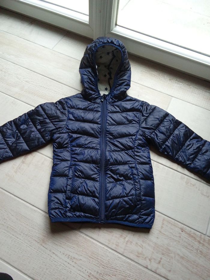 Doudoune imperméable et pliable bleu marine Orchestra 8 ans