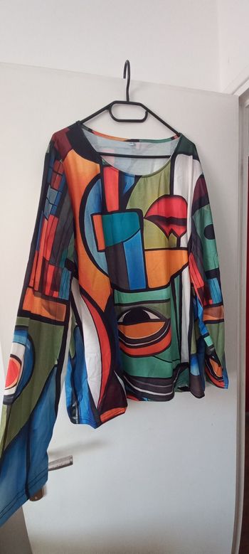 Tunique colorée manches longues