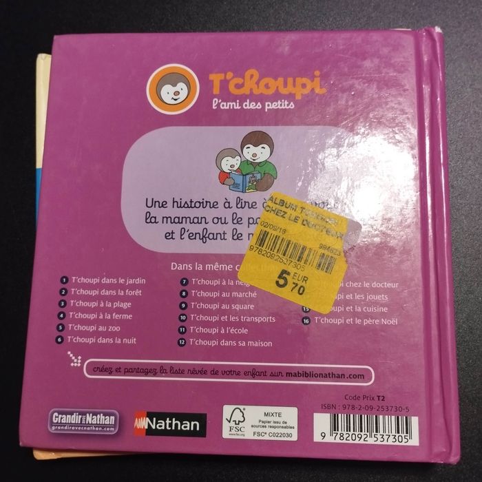 Livres Nathan enfants T'choupi une histoire a deux voix lot de 5 - photo numéro 2