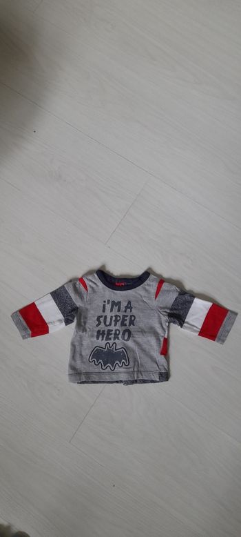 Polo manches longues T 1 mois