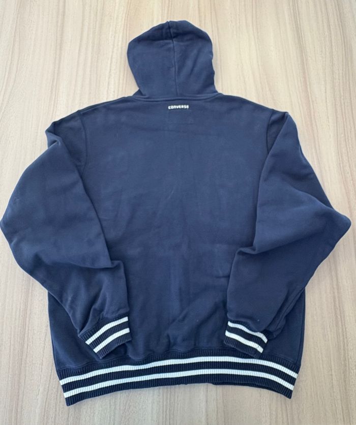 Veste à capuche Converse – Couleur bleue -Taille L - photo numéro 3