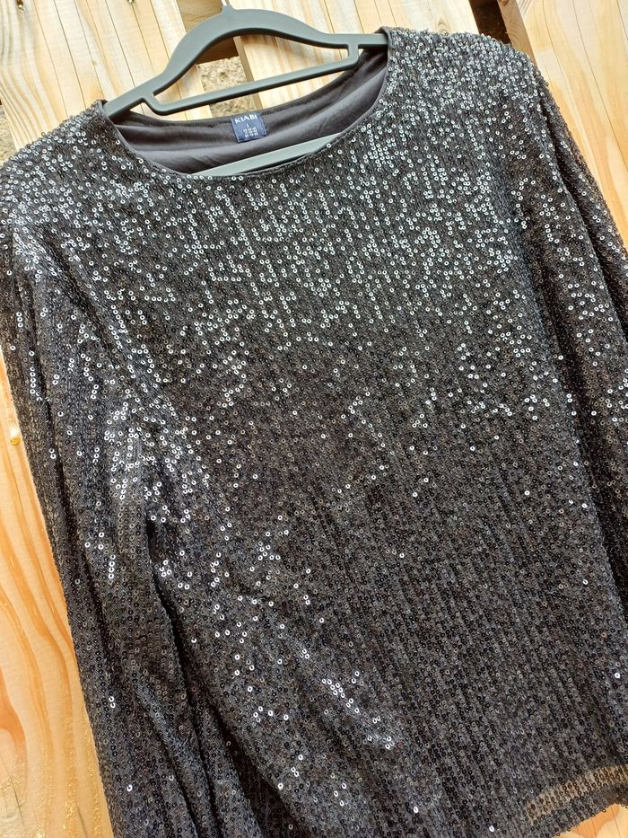 Joli haut noir strass idéal fête Kiabi - photo numéro 6