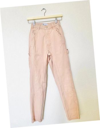 Pantalon cargo rose Zara