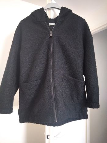 Blouson noir bouclette